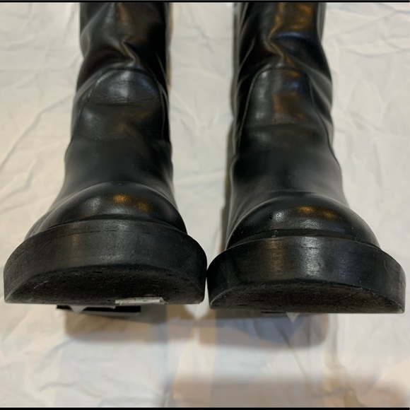 HELMUT LANG SLOUCH TALL HEELED BOOT LEATHER BLACK - Picture 7 of 12